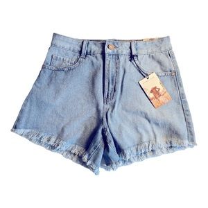 Sincerely Jules Super High Rise Denim Shorts - Size 3/26